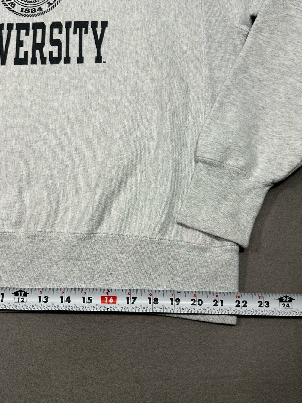 Champion Reverse Weave Wake Forest University Crewneck Sweatshirt Gray L - Picture 14 of 16
